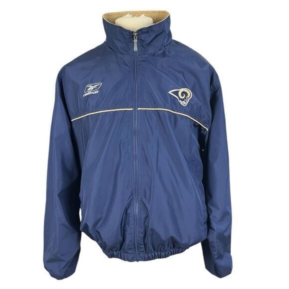 Reebok Vintage St Louis Rams NFL Matching Jacket and Sweat Pants Mens S…
